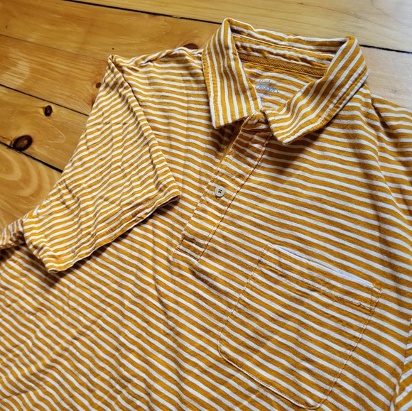 Boden Polo Shirt Mens XL Orange Cotton Slub Pocket Preppy Casual Classic School - Picture 5 of 10